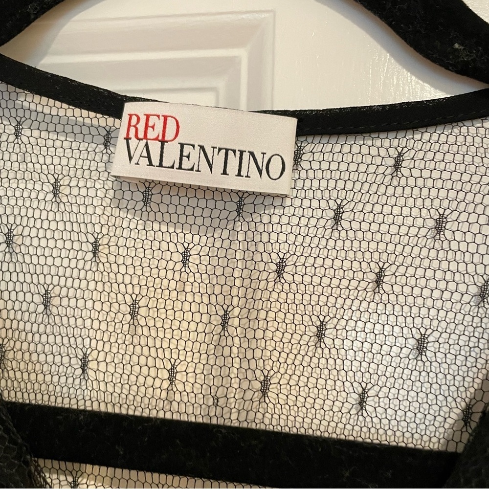 RED Valentino Sheer Trim Dress - Picture 14 of 16